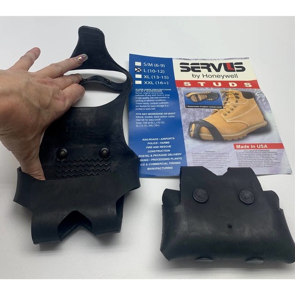 Servus By Honeywell‎ Sure Grip Studs: [1 PAIR] L (10-12) - Picture 5 of 9